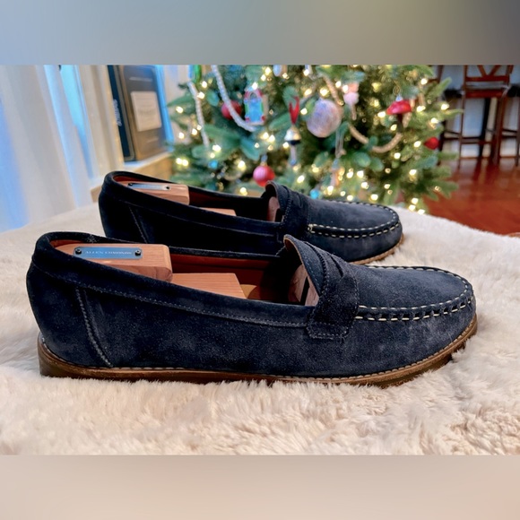 Allen Edmonds Dylan Penny Loafer - 11D (Blue Suede Shoes)